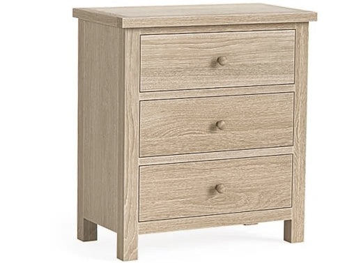 Java oak coloured 3 Drawer Chest