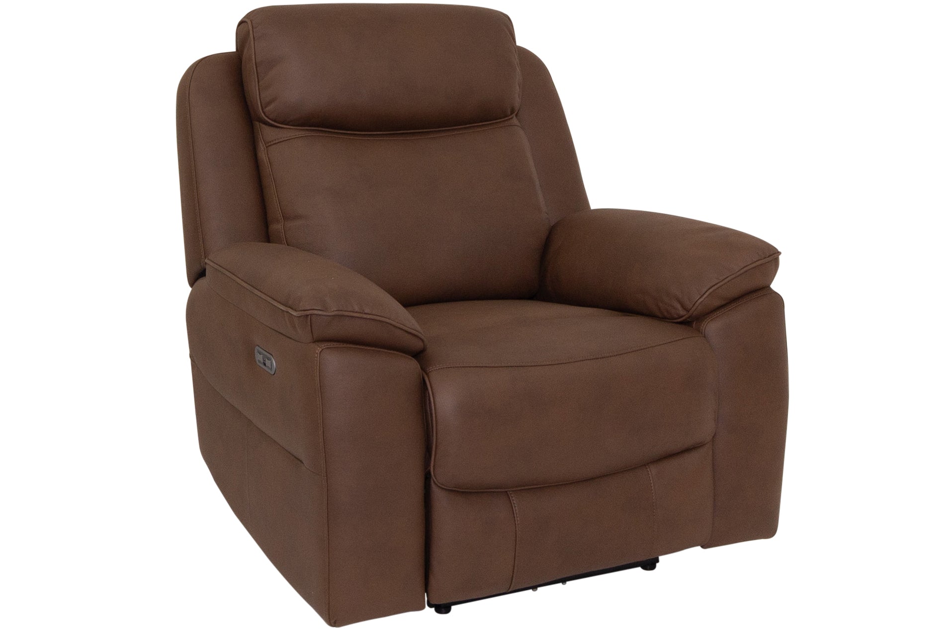 Jordan Brown Fabric Power Recliner
