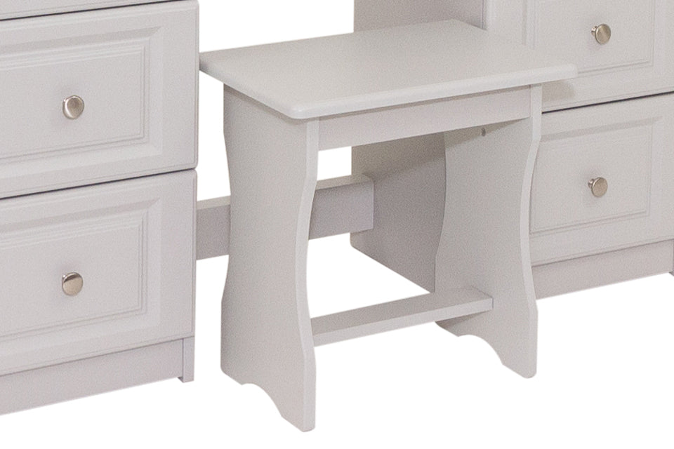 Jupiter Grey Dressing Table Stool