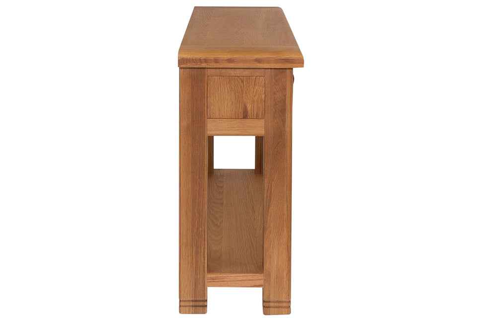 Kinsale - Oak 2 Drawer Wide Console Table