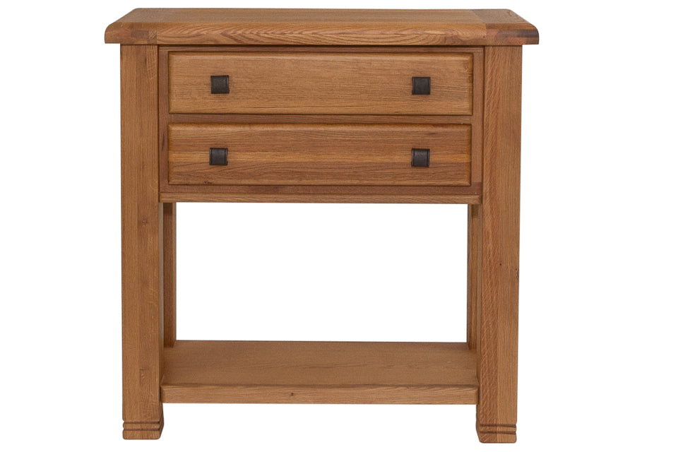 Kinsale - Oak 2 Drawer Narrow Console Table