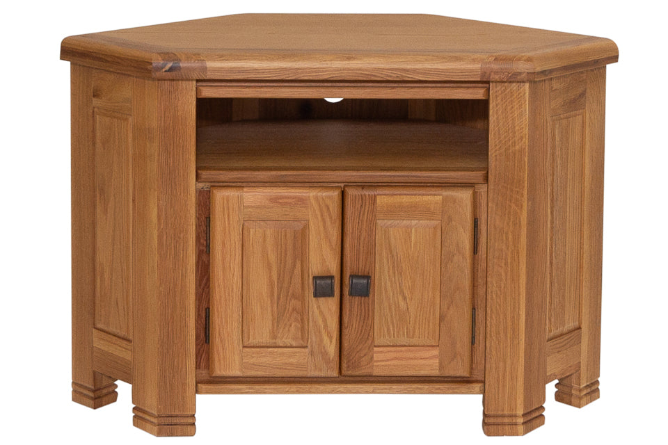 Kinsale Oak Corner Tv Entertainment Unit Craughwell Furniture