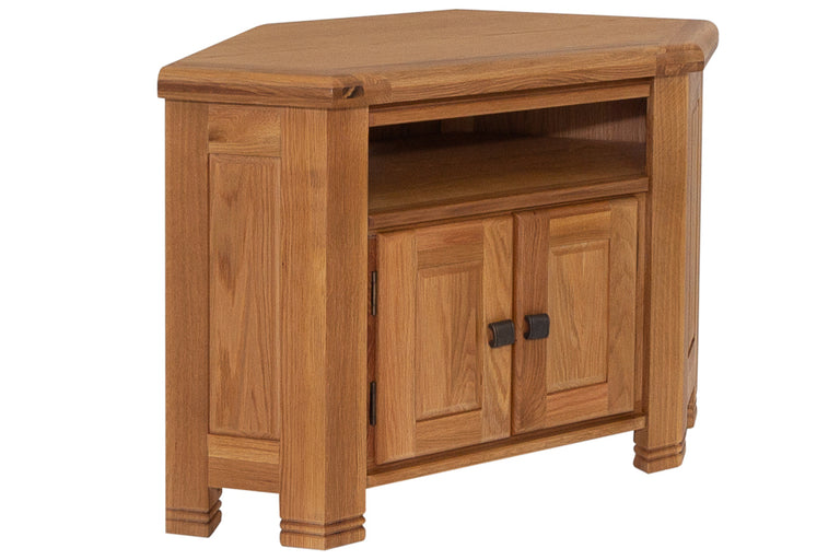 Kinsale Oak Corner Tv Entertainment Unit Craughwell Furniture