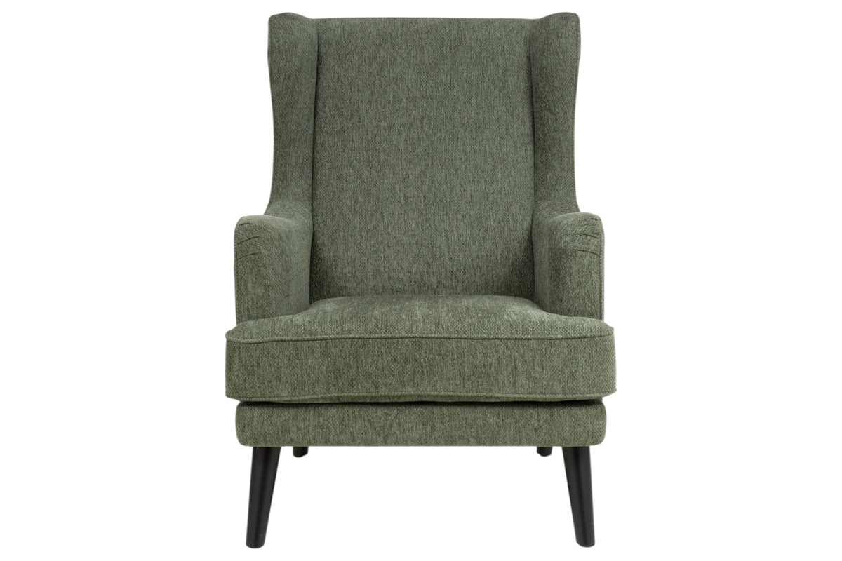 Ellen - Green Fabric Accent Armchair