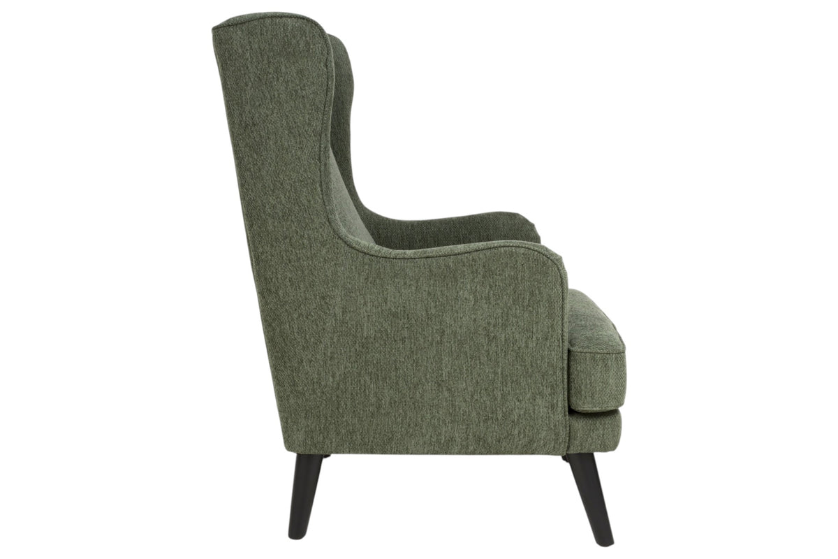 Ellen - Green Fabric Accent Armchair