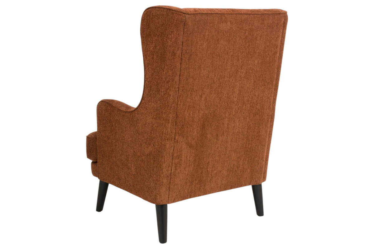 Ellen - Orange Fabric Accent Armchair