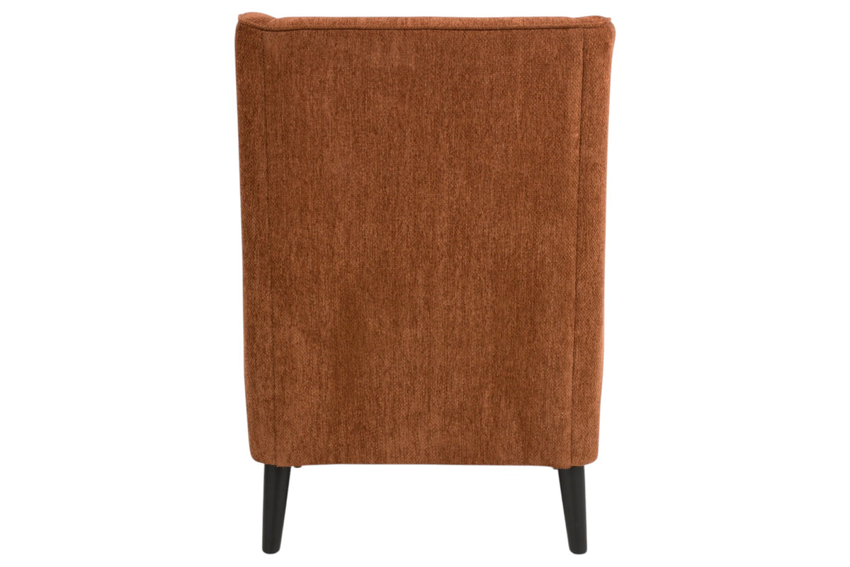 Ellen - Orange Fabric Accent Armchair