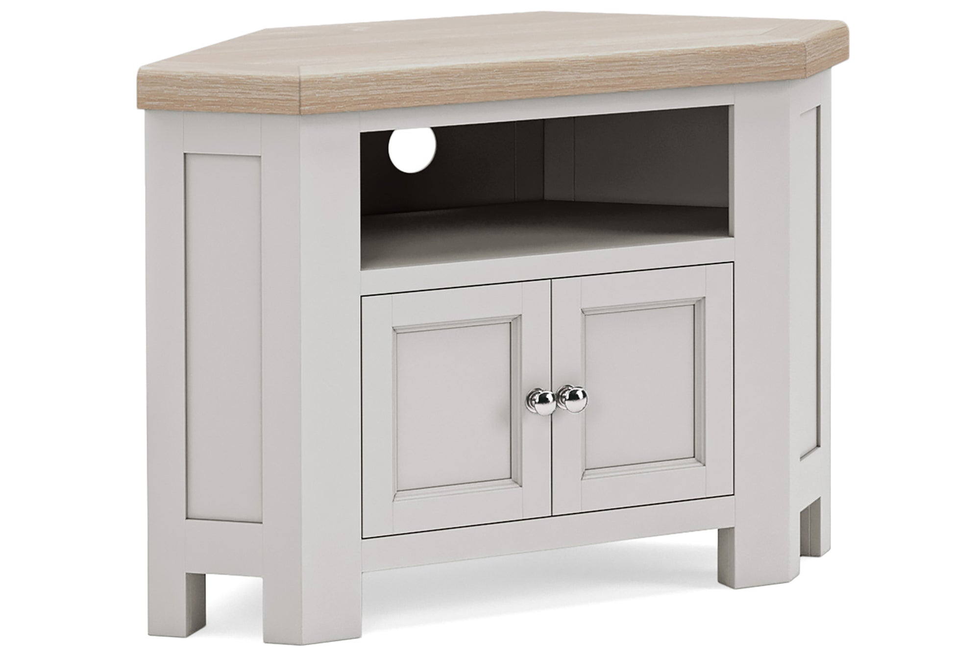 Kilronan grey and oak Corner Entertainment Unit