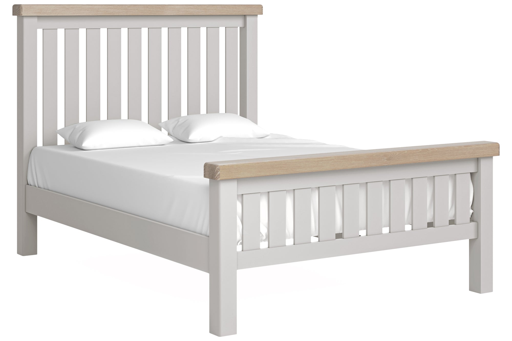 Kilronan Grey and Oak 4 foot 6 Inch Double Bed Frame
