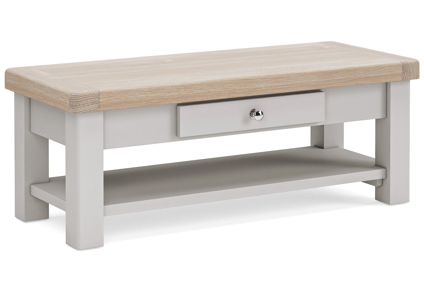 Kilronan Grey And Oak Coffee Table with one drawer