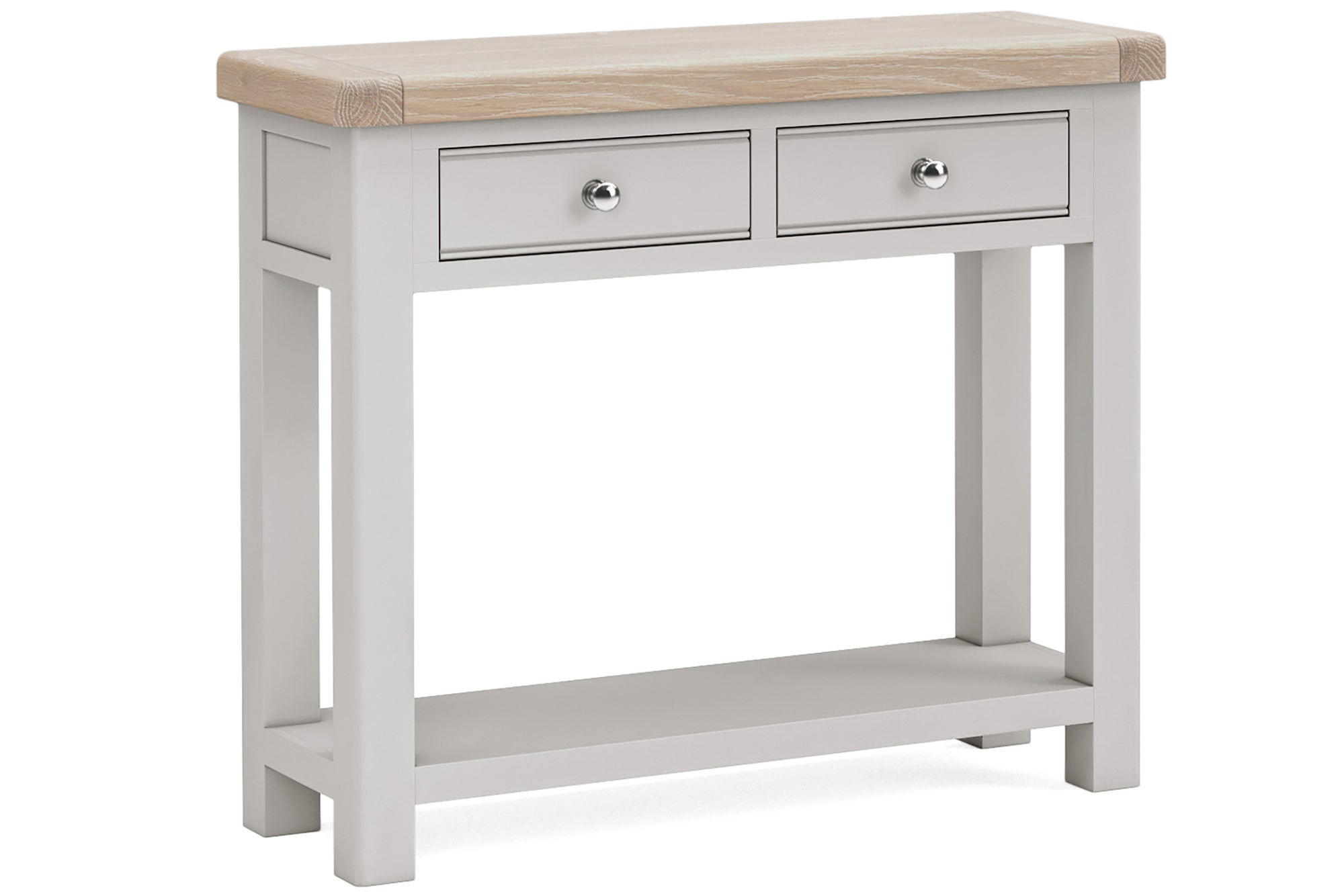 Kilronan Grey And Oak Console Table with 2 drawers