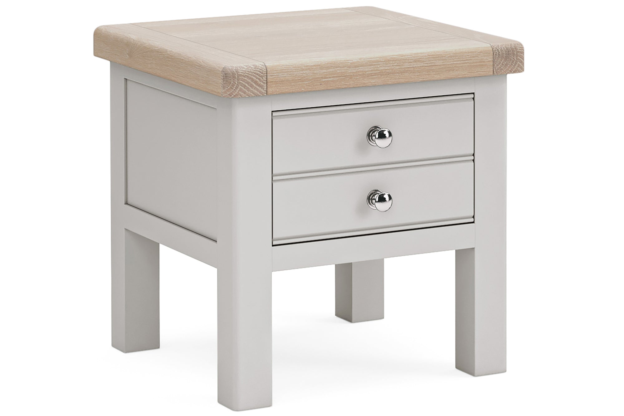 Kilronan Grey and Oak Lamp Table with one drawer