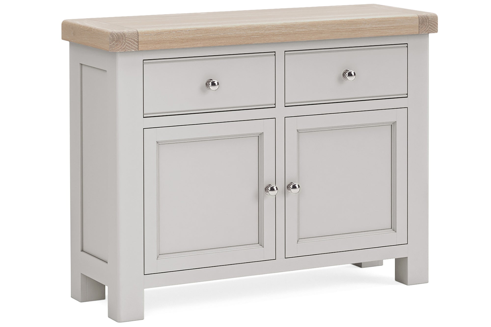 Kilronan Grey and Oak Small Sideboard with 2 doors and 2 drawers