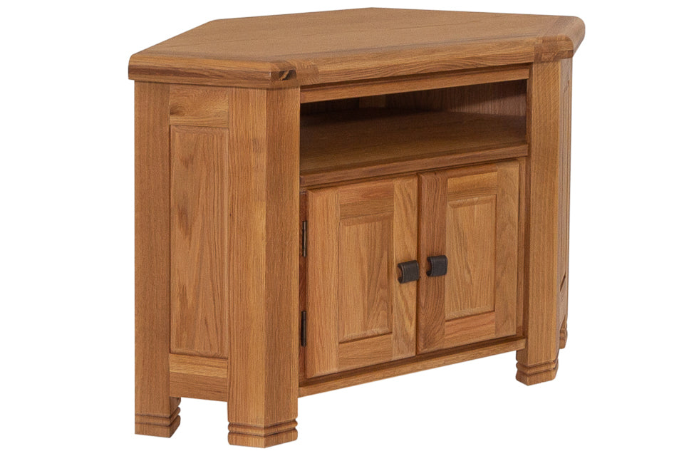 Kinsale small oak Corner Entertainment Unit