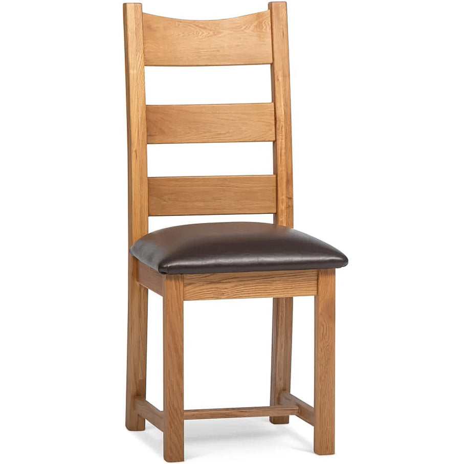 Kinsale_brown faux leather Dining_Chair