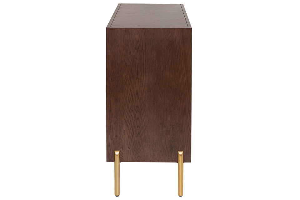 Lee - Walnut With Brass 2 Door Sideboard