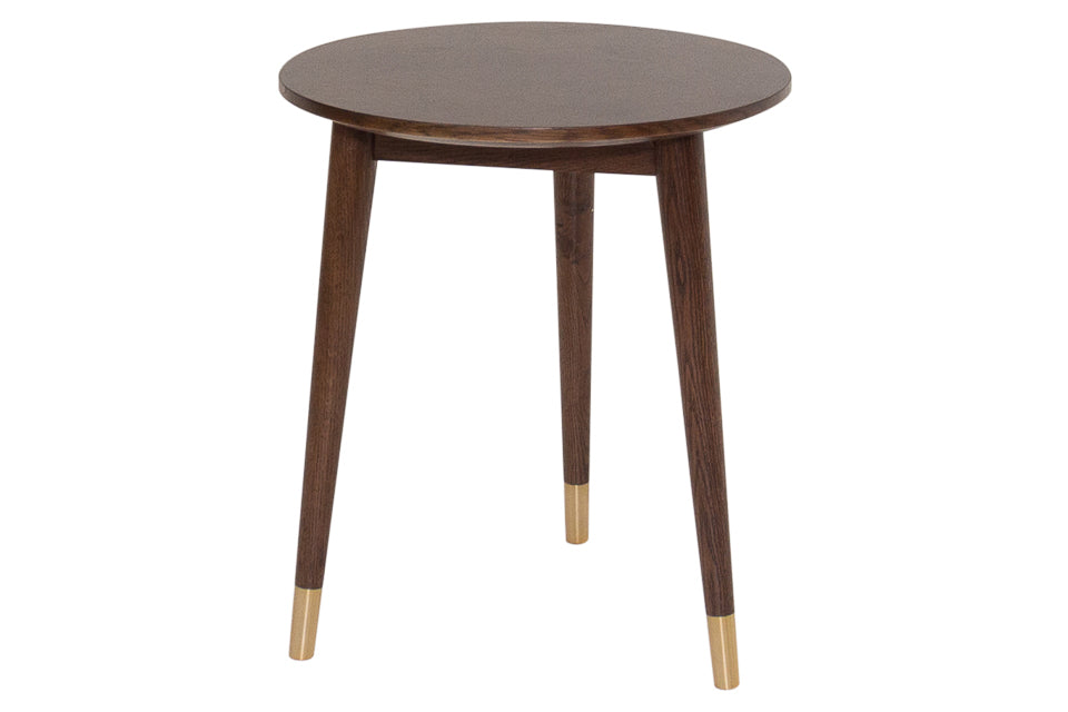 Lee - Walnut Round  Lamp Table
