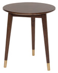 Lee - Walnut Round  Lamp Table