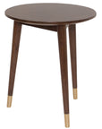 Lee - Walnut Round  Lamp Table