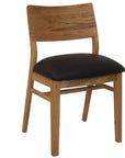 Lancaster Faux Leather and Oak Dining Chair