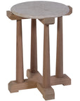 Lavita - Marble And Wood Lamp Table