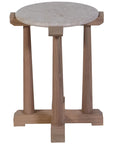 Lavita - Marble And Wood Lamp Table