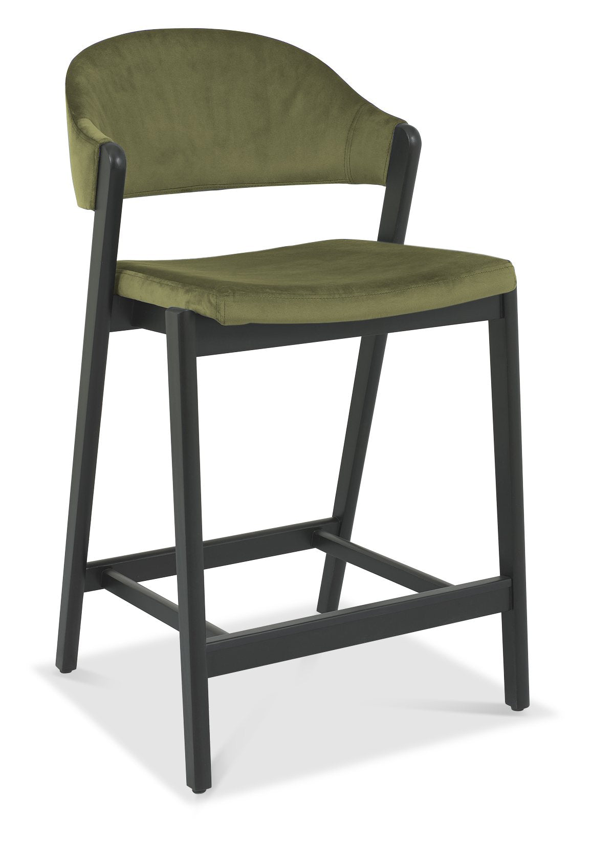 Leah Peppercorn Green Velvet Barstool