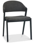 Leah Peppercorn Grey fabric Dining Chair