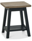 Leah Peppercorn Lamp Table with lower shelf