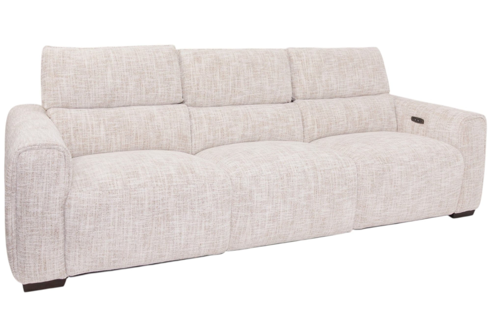 Lexi textured fabric 3 Seater Recliner