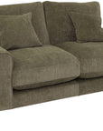 London Green Fabric 2 Seater with cushions