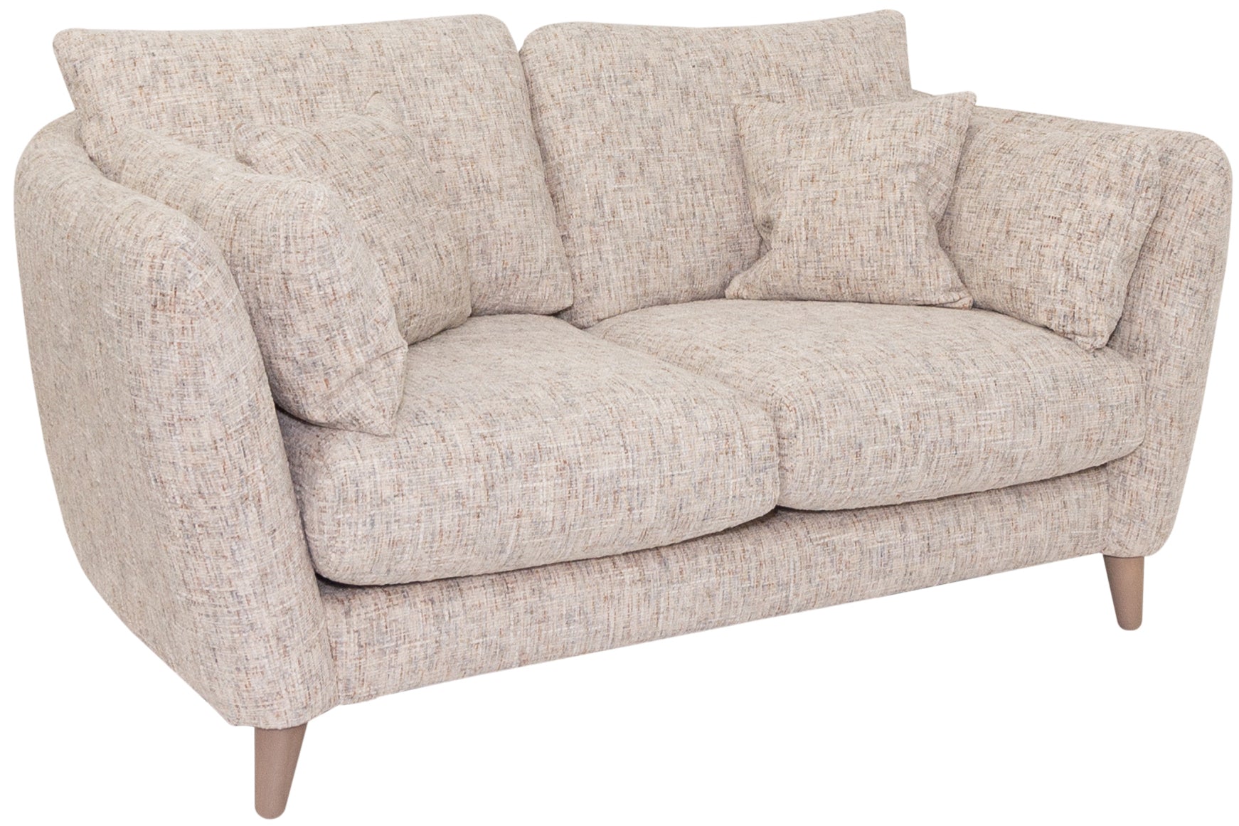 Manchester textured Fabric 2 Seater with cushions