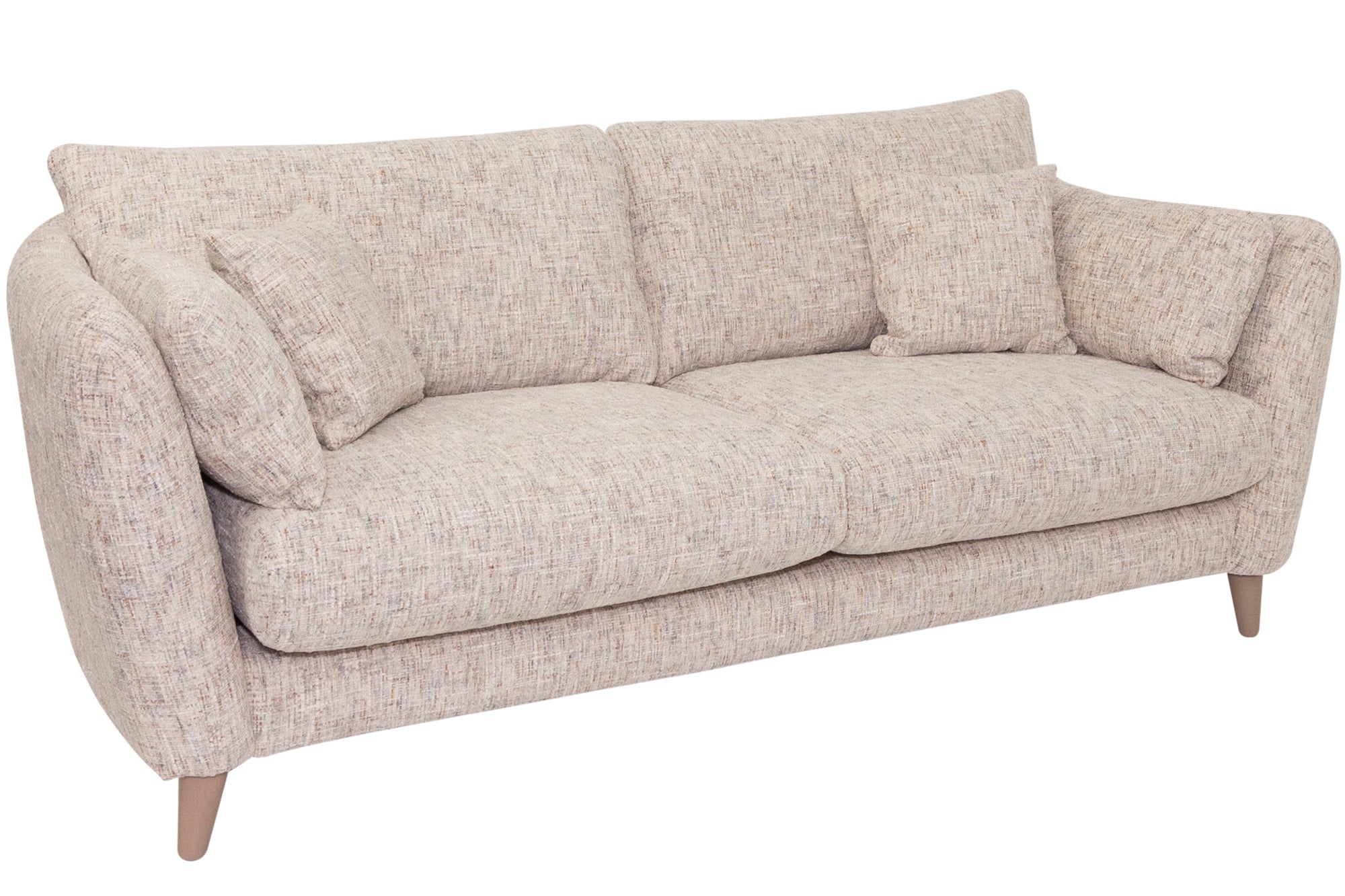 Manchester textured Fabric 4 Seater with cushions
