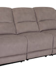 Melbourne grey fabric 3 Seater Power Recliner