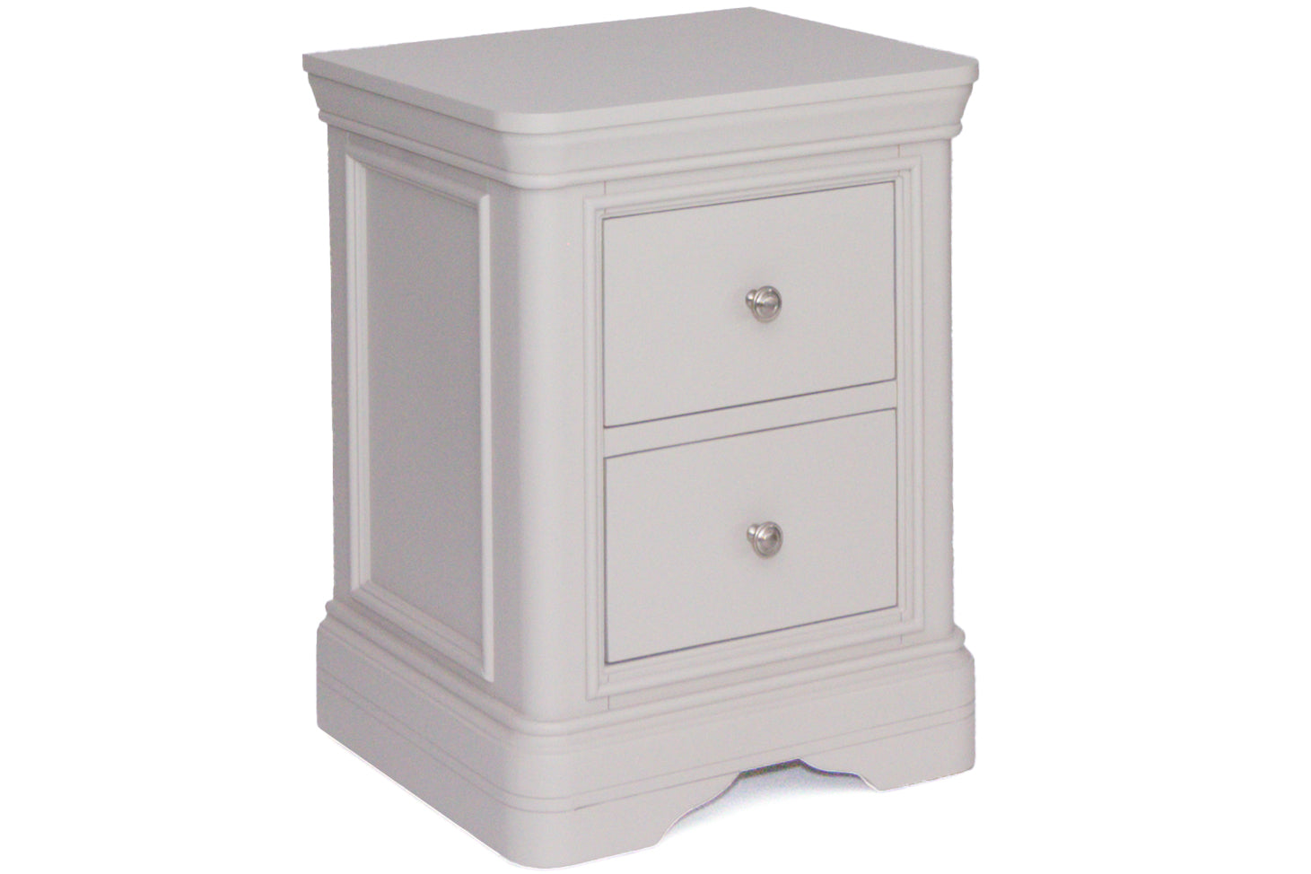 Merlot Taupe 2 Drawer Bedside Locker