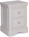 Merlot Taupe 2 Drawer Bedside Locker