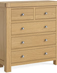 Kinvara - Oak 2 over 3 Chest Of Drawers