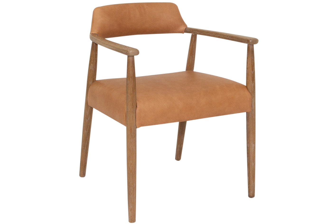 Nurney Tan Leather Dining Chair