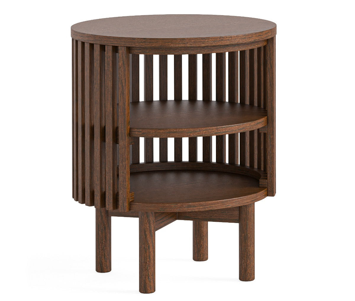 Ocean open shelf Lamp Table