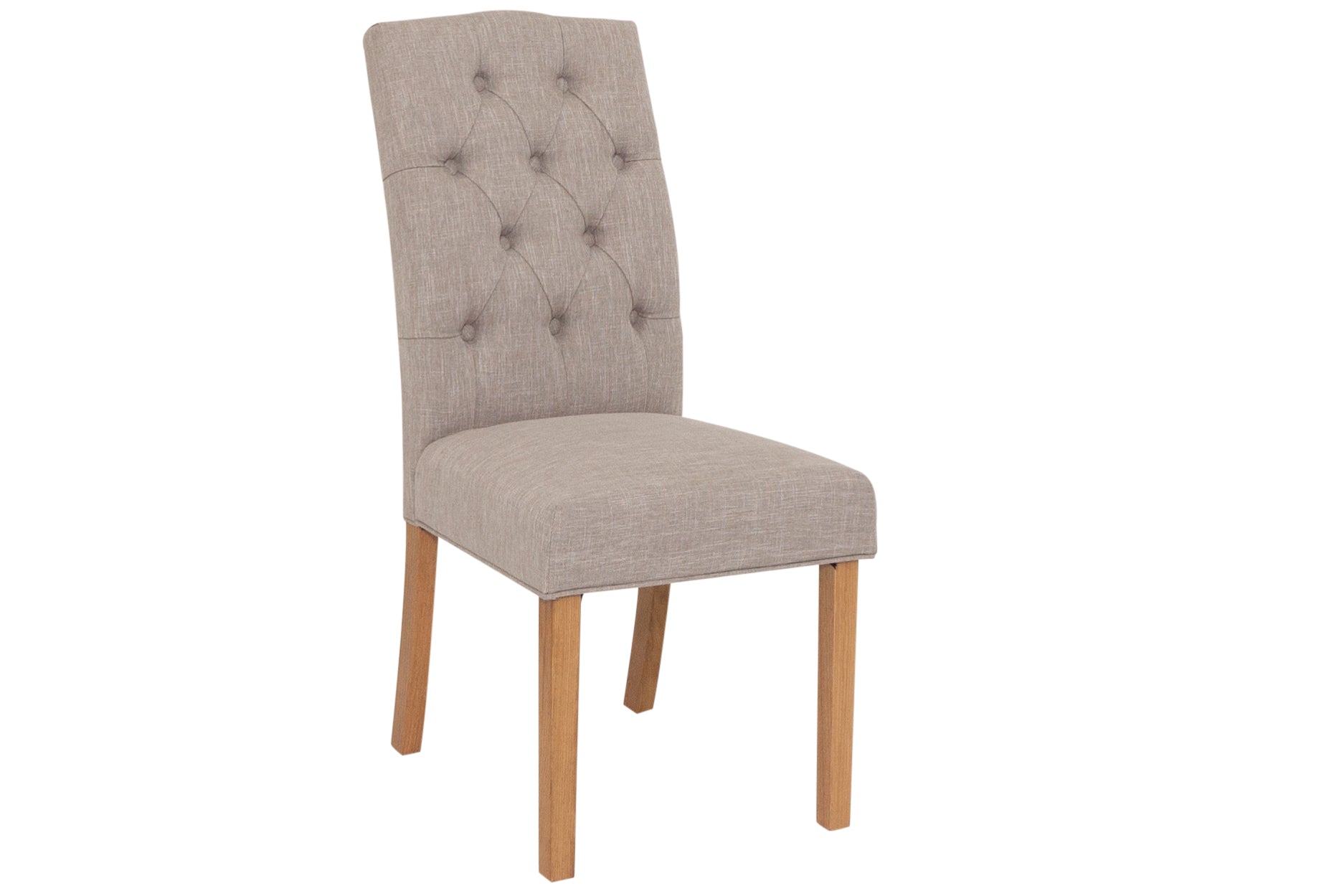Owenea Grey Fabric button back Dining Chair