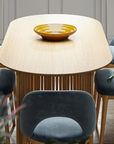 Paula - Smokey Blue Velvet Dining Chair