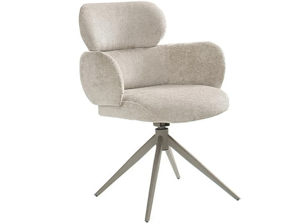 Peru Beige Dining Chair with beige legs