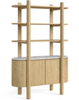 Tina - Marble Top Bookcase