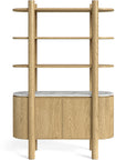 Tina - Marble Top Bookcase