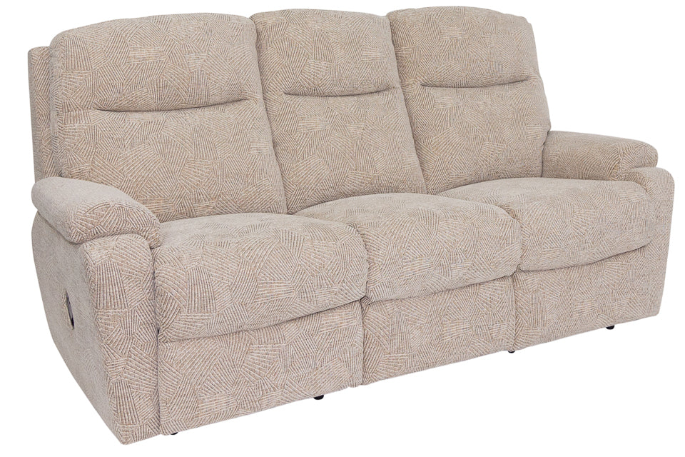 Pierre Fabric 3 Seater Manual Recliner