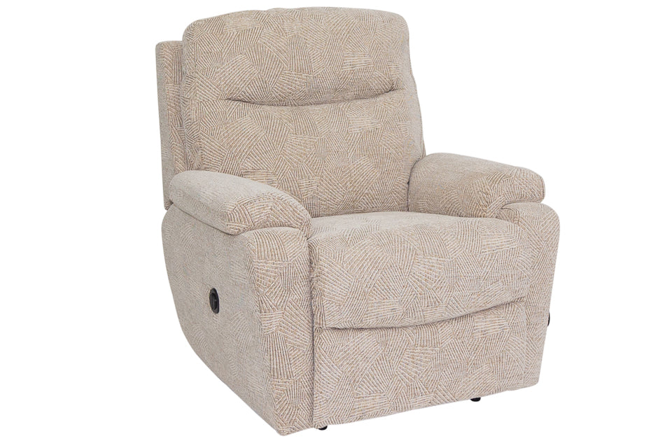 Pierre cream Fabric Power Recliner