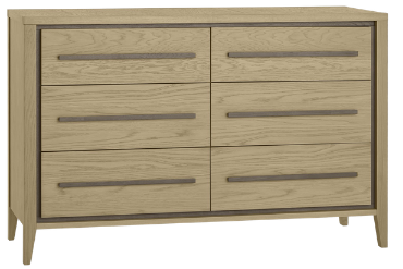 Prague oak 6 Drawer Chest