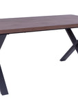 Reia 1.8 metre Dining Table with black cross legs