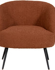 Danube - Orange Fabric Accent Armchair