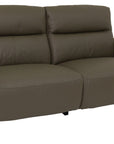 Santiago green leather 2.5 Seater Recliner